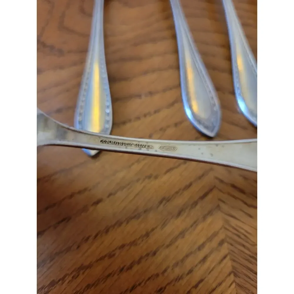 24 PCS Silverplate SHERATON 1910 Community Plate‎ Unpolished Forks Spoons